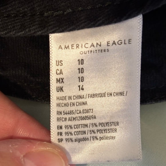 American Eagle Outfitters High Waist Black Denim Shorts - Picture 3 of 10